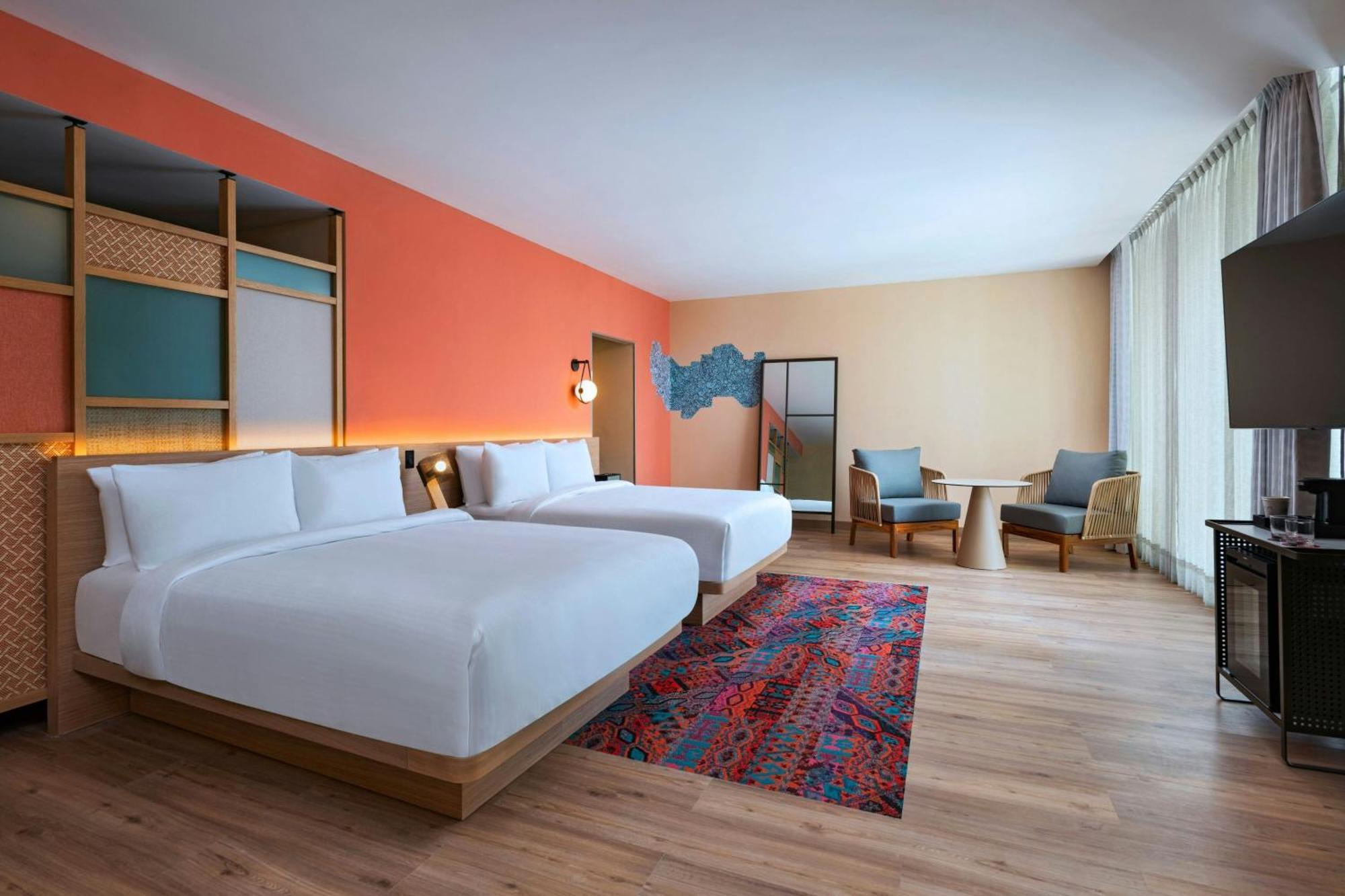 Aloft Playa Del Carmen Hotell Exteriör bild A room at the hotel
