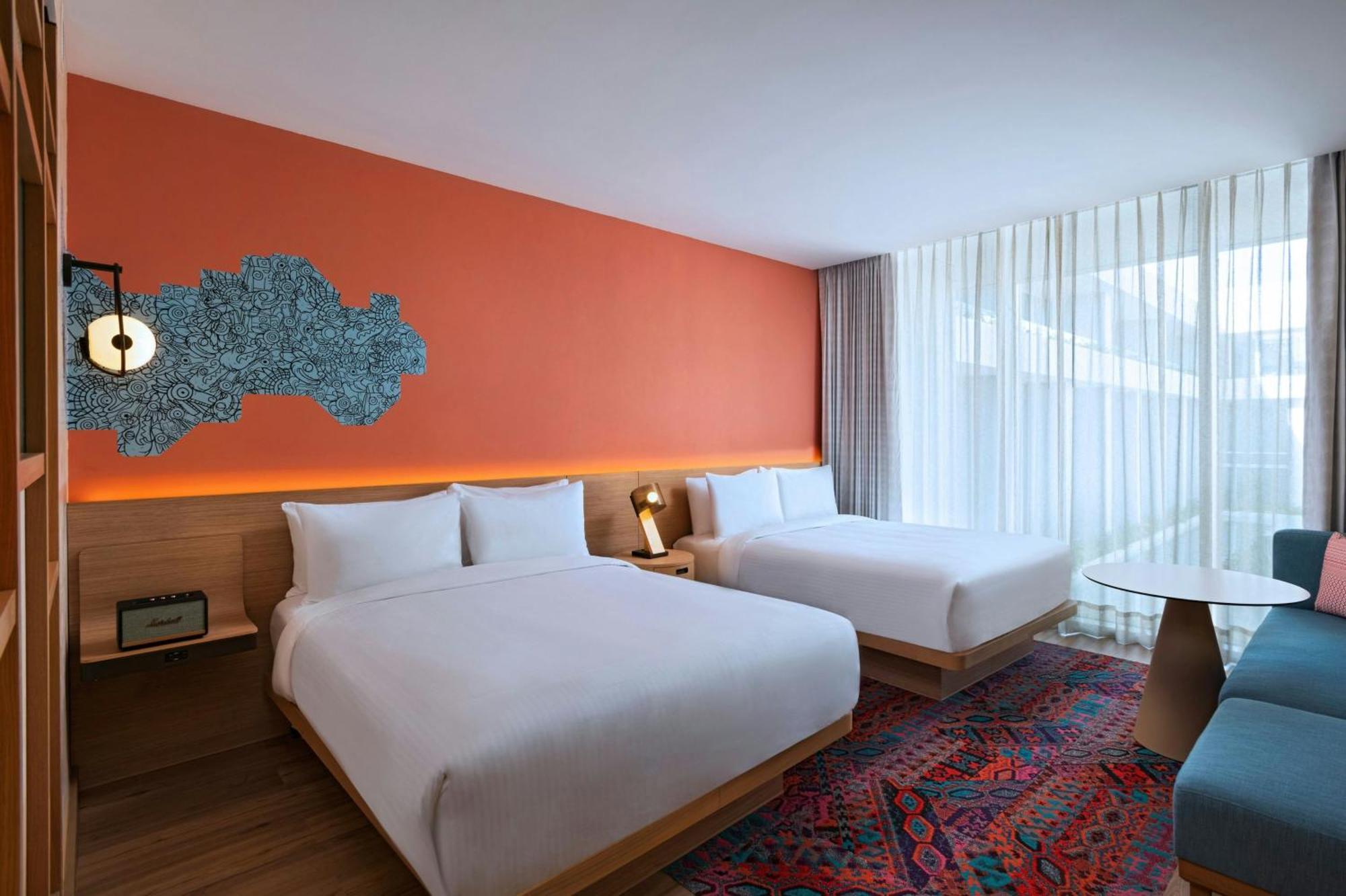 Aloft Playa Del Carmen Hotell Exteriör bild A room at the hotel